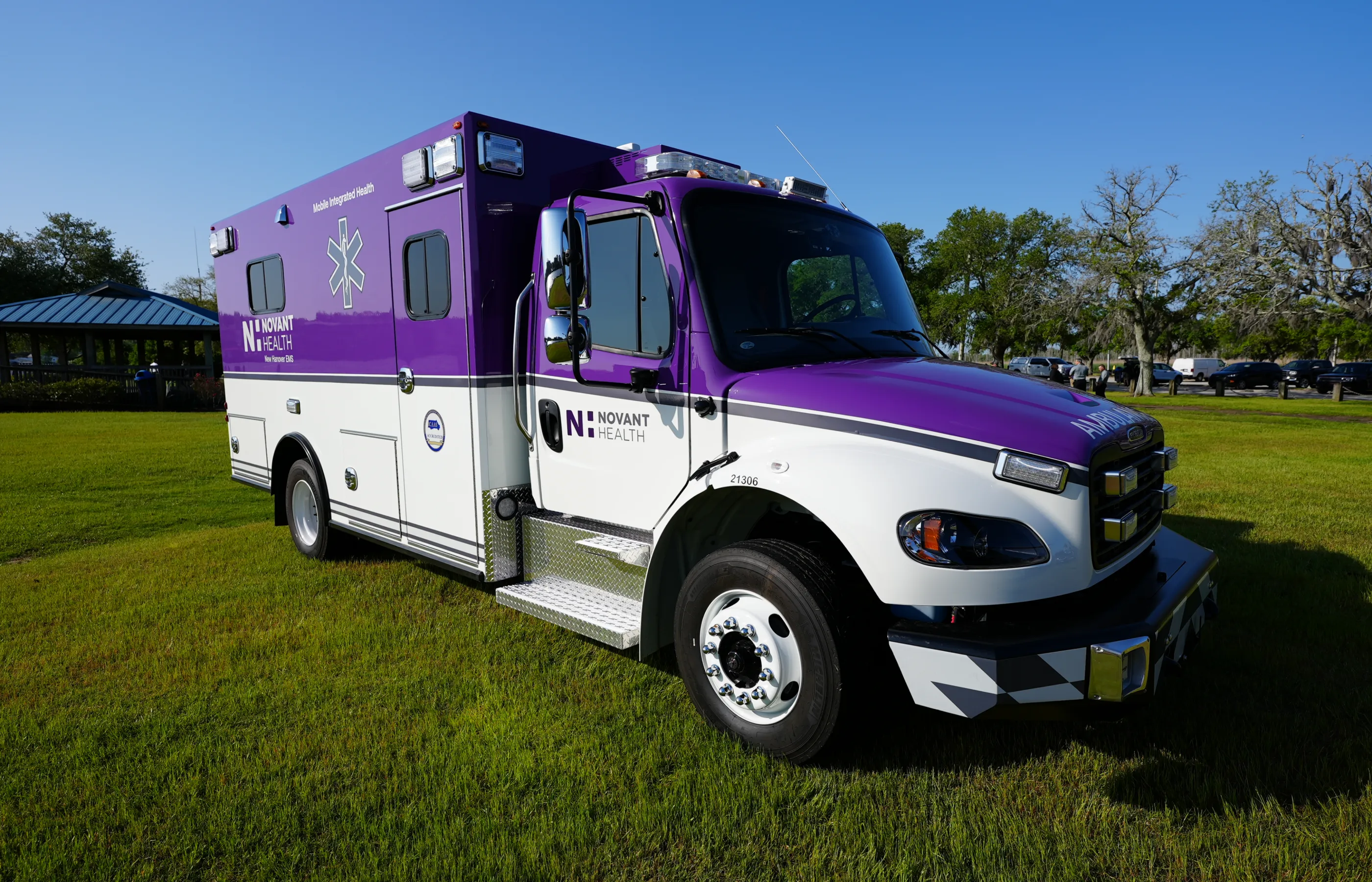 Novant Health ambulance vehicle