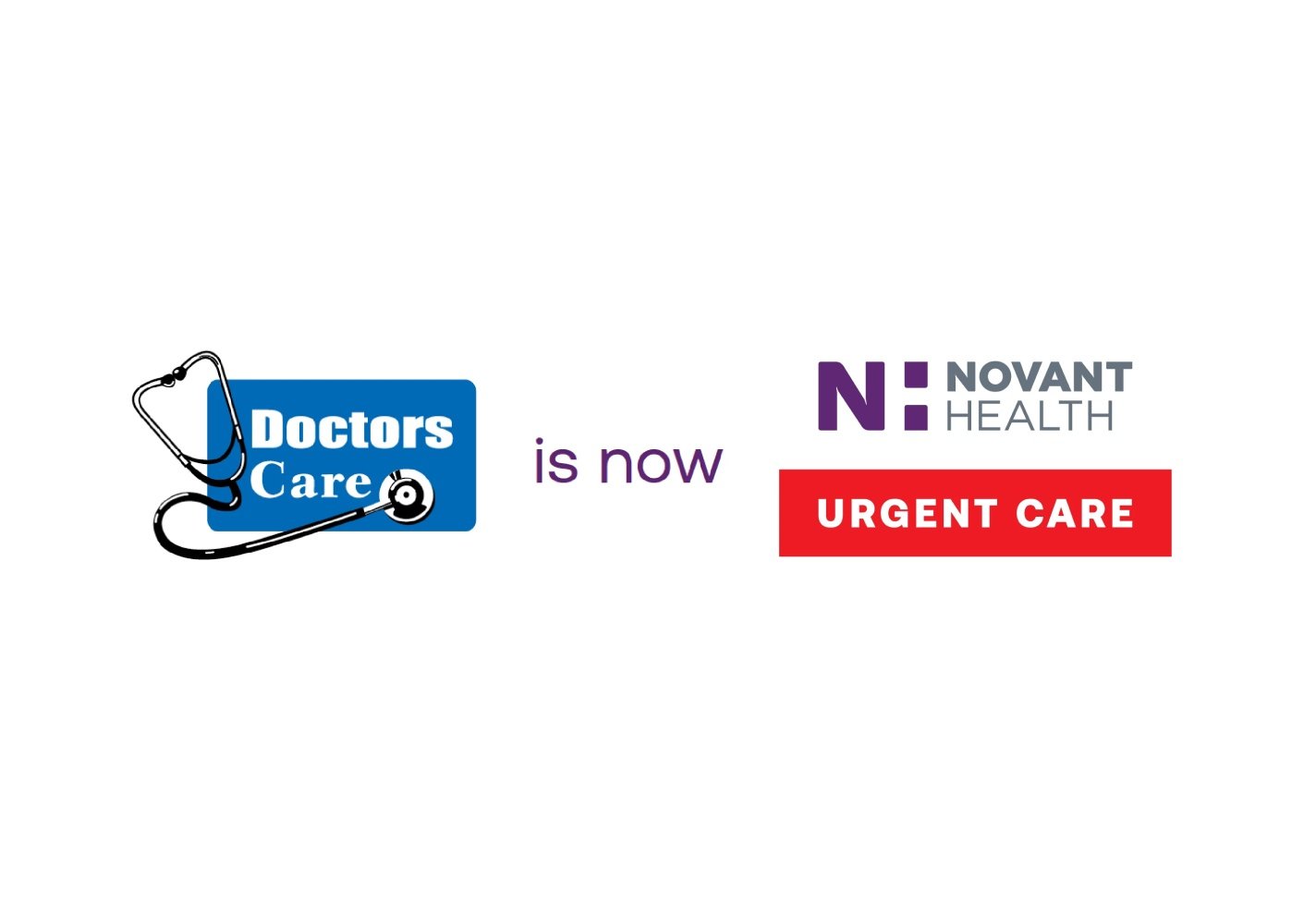 Doctor's Care is now Novant Health graphic.