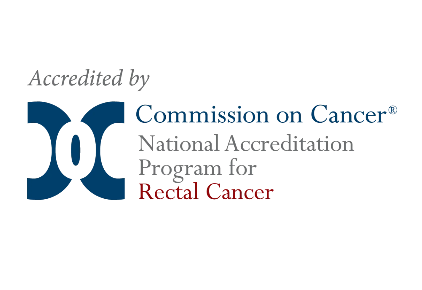 Accredited by Commission on Cancer National Accreditation Program for Rectal Cancer