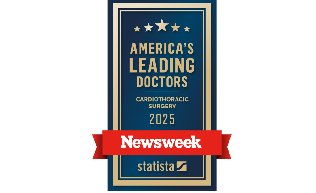 Newsweek 2025 Leading Doctors Cardiothoracic award