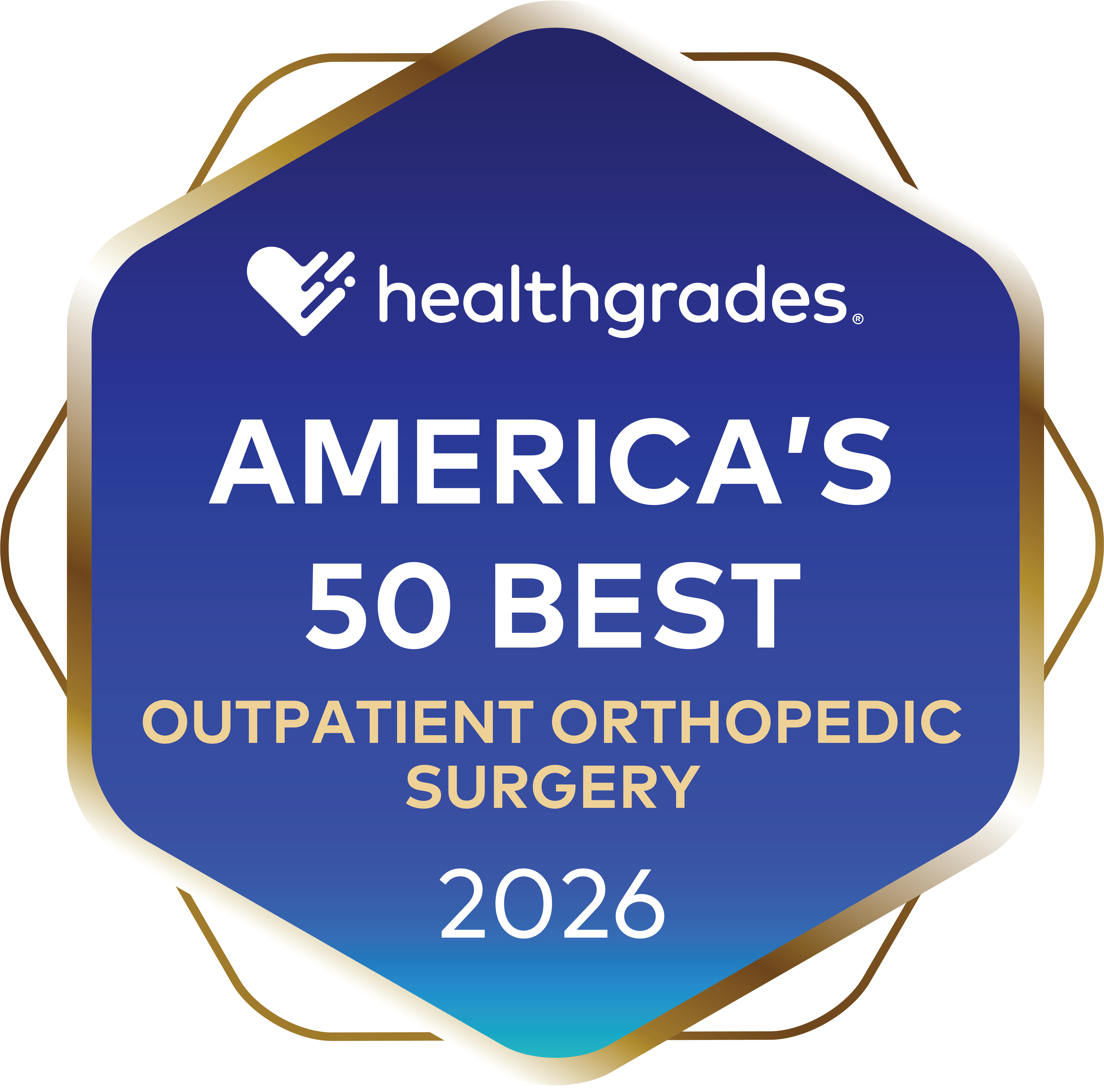 Healthgrades 2026 award for Best Ortho Surgery