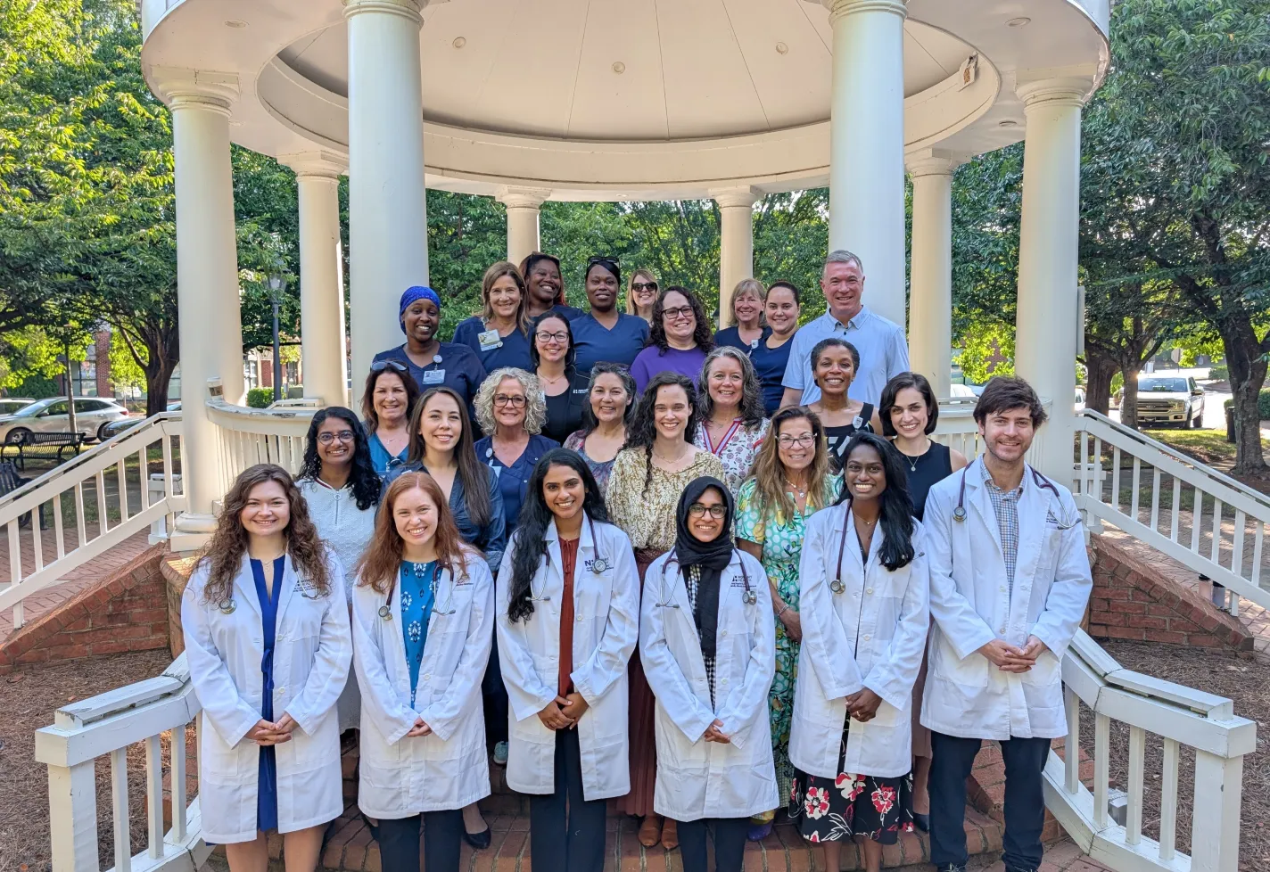 Family medicine residency in Charlotte, NC class of 2028 stethoscope ceremony