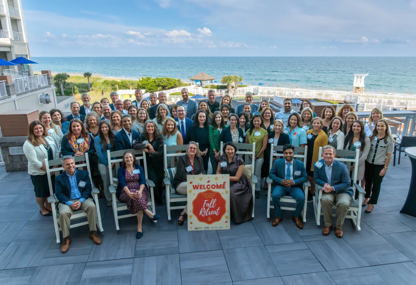 All Novant Health Wilmington residents and faculty at UNC School of Medicine fall retreat