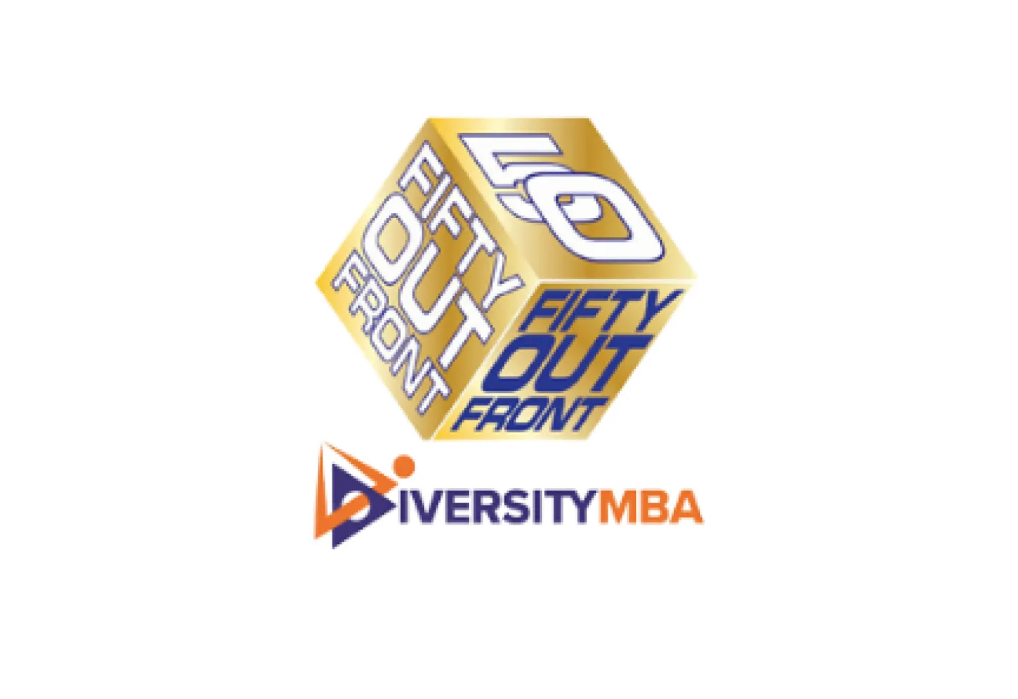 50 Out Front Diversity MBA award badge