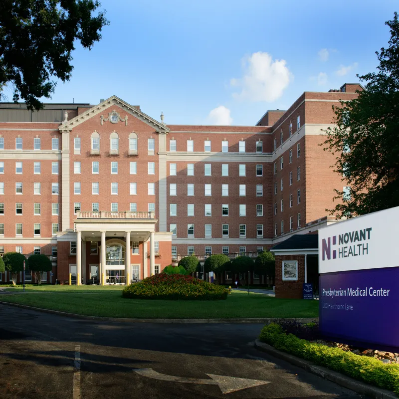 Novant Health Presbyterian Medical Center front entrance